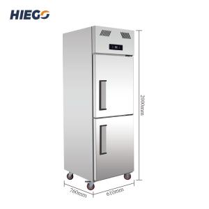 China Commercial Double Door Upright Freezer R134a Vertical Display Chiller wholesale