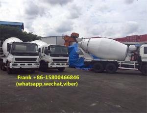 China 10 PE1 Engine ISUZU Concrete Mixer Truck 100 % Original Imported Condition wholesale