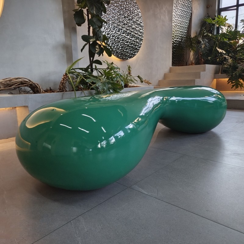 Garden Customized Fiberglass Resin Furniture / Fiberglass Furniture Table Sets