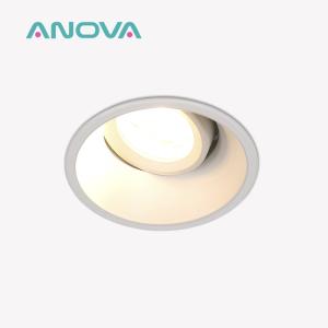 China Commercial Adjustable Anti-Glare GU10 Recessed Spotlight Downlight Frame wholesale