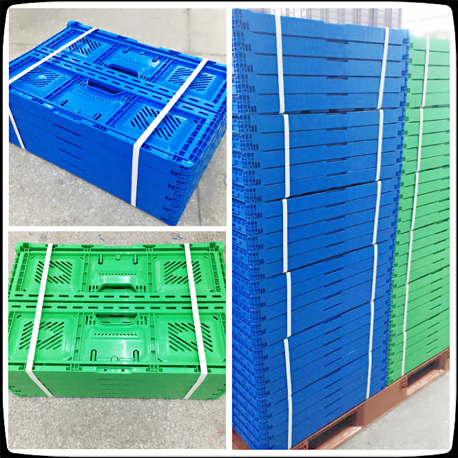 Stackable Plastic Storage Basket Functional Vegetable Turnover Basket 600x400x220mm