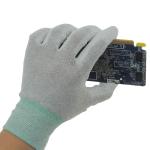 White Cleanroom Antistatic Nylon ESD PU Palm Gloves