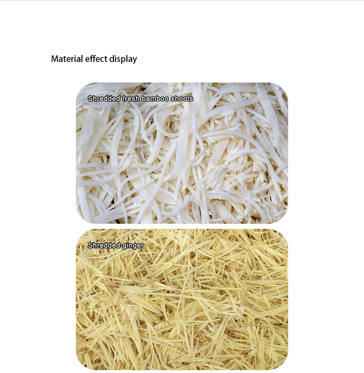 300KG/H Commercial Vegetable Cutter Ginger Potato Garlic Shredder