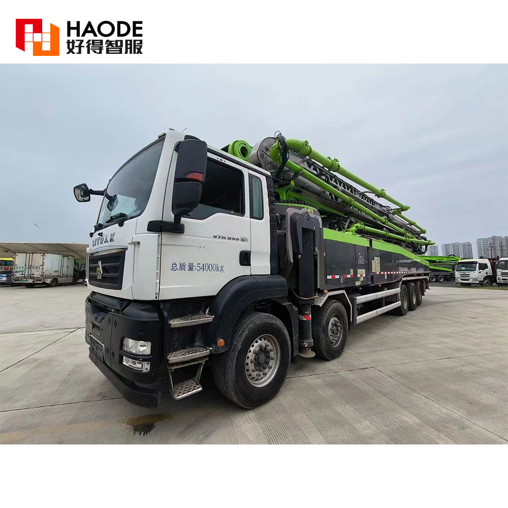 High performance cement pumping machinery 5 Axles 67M ZOOMLION 67X-6RZ concrete pump truck