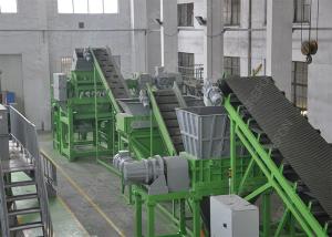 China 1000 Kg / H Waste Tyre Recycling Machine , Big Fat Tire Recycling Production Line wholesale
