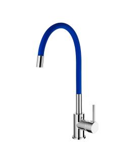 China Alterable Spout 1 Handle Deck Mount Kitchen Faucet Flexible Kitchen Sink Tap wholesale