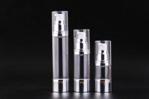 China UKMS03 15-30-50ml Pump High Low Round Cosmetic High quality Airless AS Cosmetic bottle, Spray airless bottle on sale