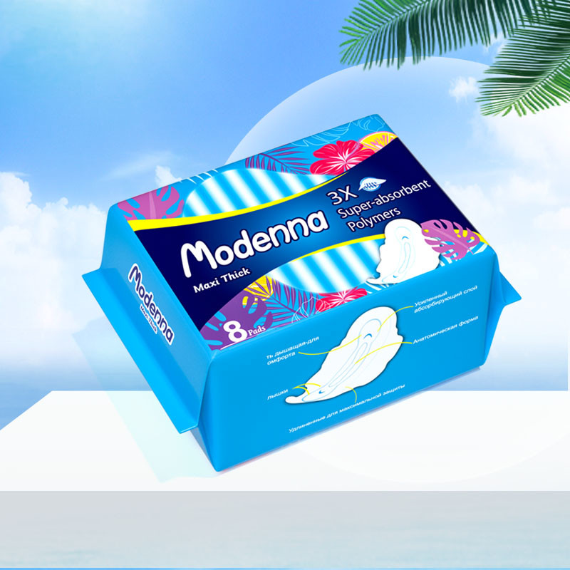 Menstrual Overnight Sanitary Napkins Disposable 3D Organic Cotton Panty Liner