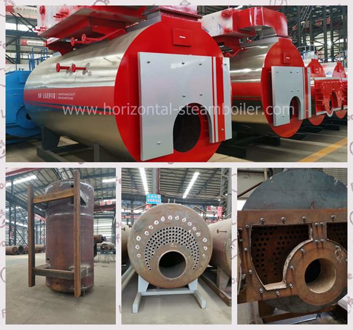 1.4MW Oil Fired Hot Water Boiler With Big Furnace Threaded Pipe Design
