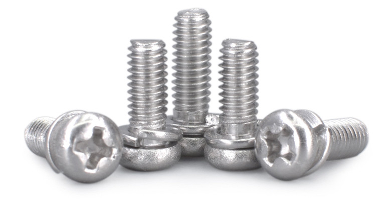 Stainless Steel Pan Head Screws With Spring Washer 2 IN 1 Pan Head SEMS Screws