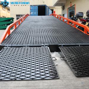 China 10 Tons Hydraulic Dock Ramp Car Steel Cargo Portable Yard Ramp wholesale