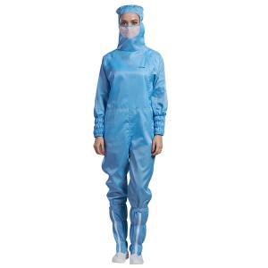 China Antistatic Dust Free Clean Room Garments Hooded ESD Jumpsuit Coverall wholesale