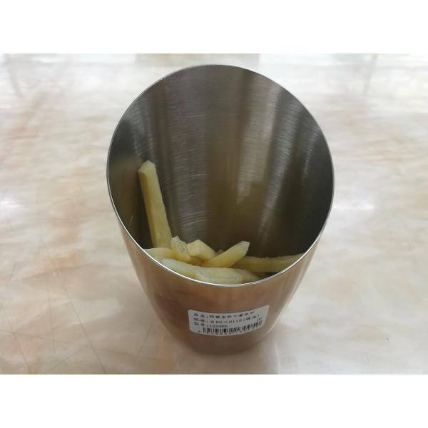 French Fry Cup Angled Porcelain Dinnerware Sets Reusable And Easy To Clean gold color cup