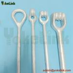 Thimble Eye Galvanized Helix Earth Anchor Rod
