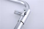 Ceiling Rain Bathtub Shower Faucet Sets Water Saving Round ABS Handshower Silver