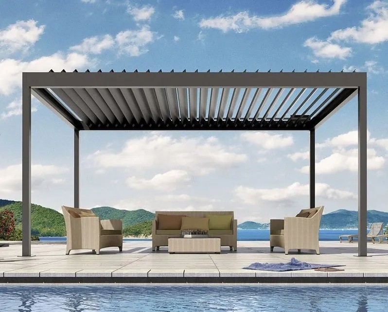 Outdoor Hardtop Gazebo BBQ Hardtop Grill Gazebo Aluminum Patio Gazebo