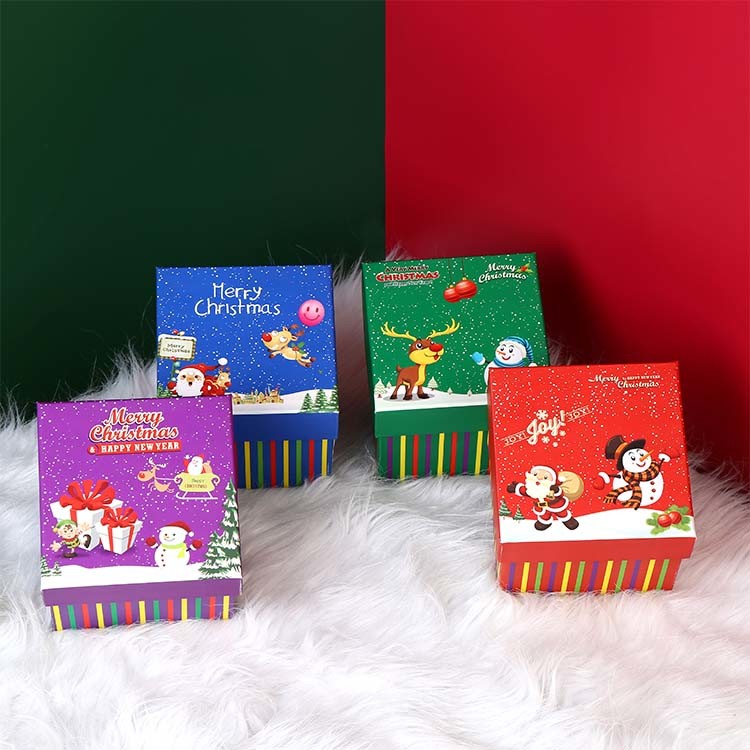 Christmas Eve Apple Custom Paper Packaging Box Candy Paper Bag Cookies Box Packaging