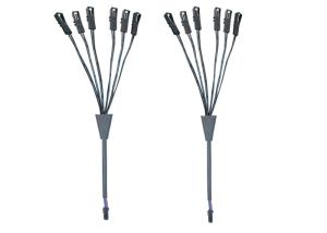 China Communication 2 Pin Six Port 18 AWG Cable Wiring Harness wholesale