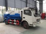 120hp Sewer Jetter Truck , Dongfeng Suction Sewage Truck 8 Ton 8cbm