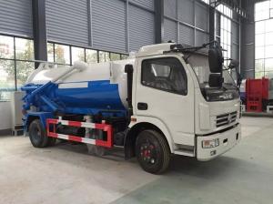 China 120hp Sewer Jetter Truck , Dongfeng Suction Sewage Truck 8 Ton 8cbm wholesale