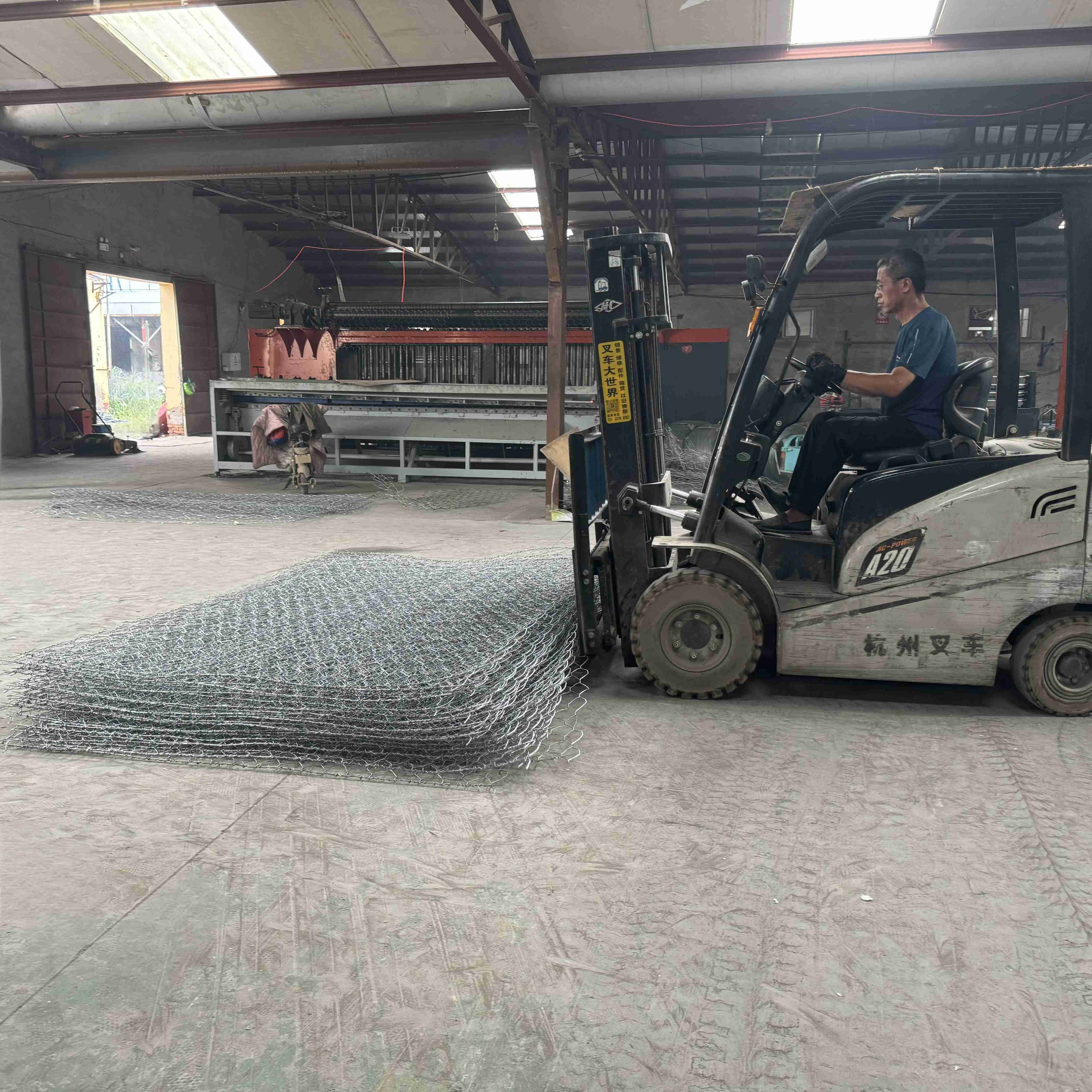 PVC Coated Gabion Basket Gabion Cloture Mattress 6*2*1m Gabion Baskets For River Use