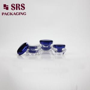 diamond shape 5g 15g 30g 50g double wall luxury face mask acrylic containers with lids