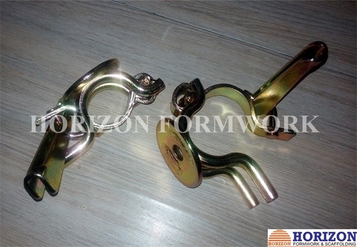 Galvanized Yellow Scaffolding Accessories , 1/2 Wedge Scaffolding Single Coupler