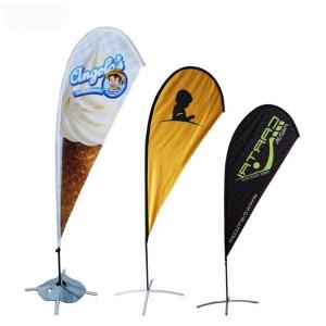 China Polyester Flying Teardrop Beach Flag , Swil Promotional Teardrop Banners wholesale