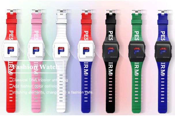 lcd display digital watch sport watches for men waterproof