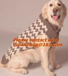 pet clothing christmas, Dog Knitting Wool jacquared Turtle neck Sweater Pet