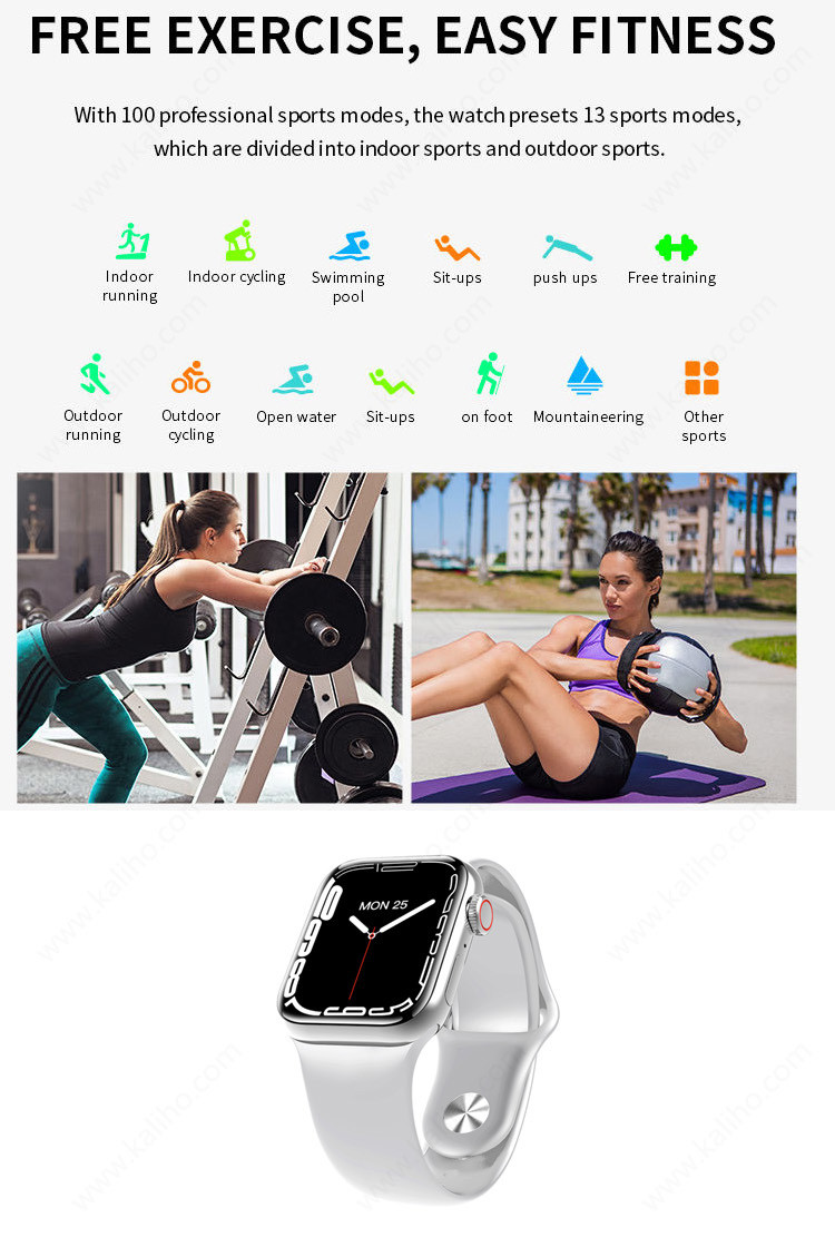 1.53'' Full Touch Screen GPS Smart Watch with 360*360 pixel and RAM 2GB FALSH 16GB for Blood Pressure Monitoring