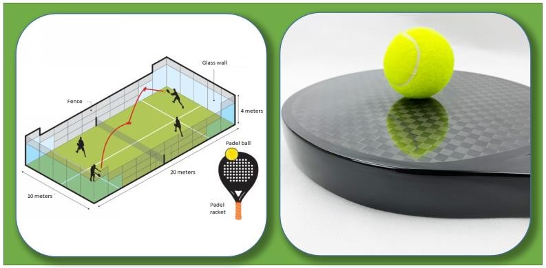 Racchetta Carbon Beach Tennis Racquet Eva 17 Tennis Padel Racket
