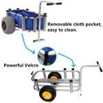 Aluminum Fishing Beach Cart With 12" Balloon Wheels