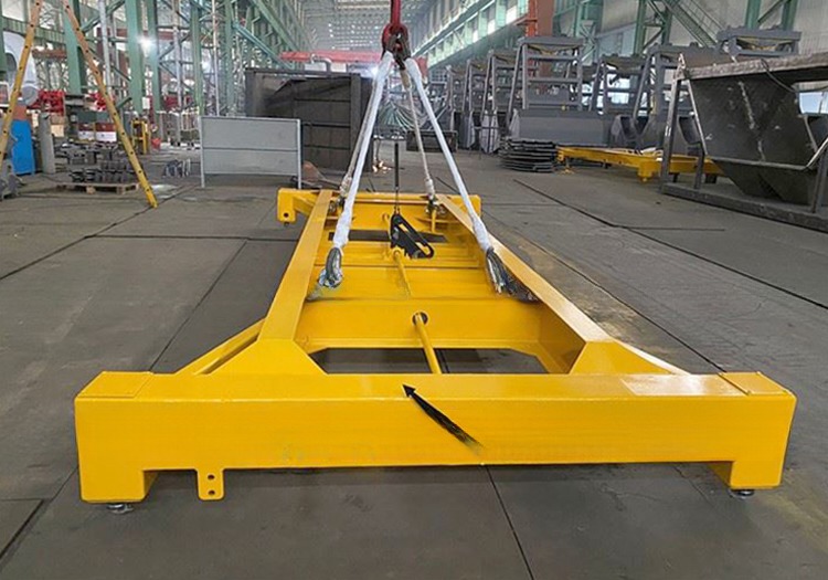 Condition 42 Tons Payload 40ft Shipping Container Spreader Semi-Auto Lifting Beams with Sling Demension 12118 x 2438 mm