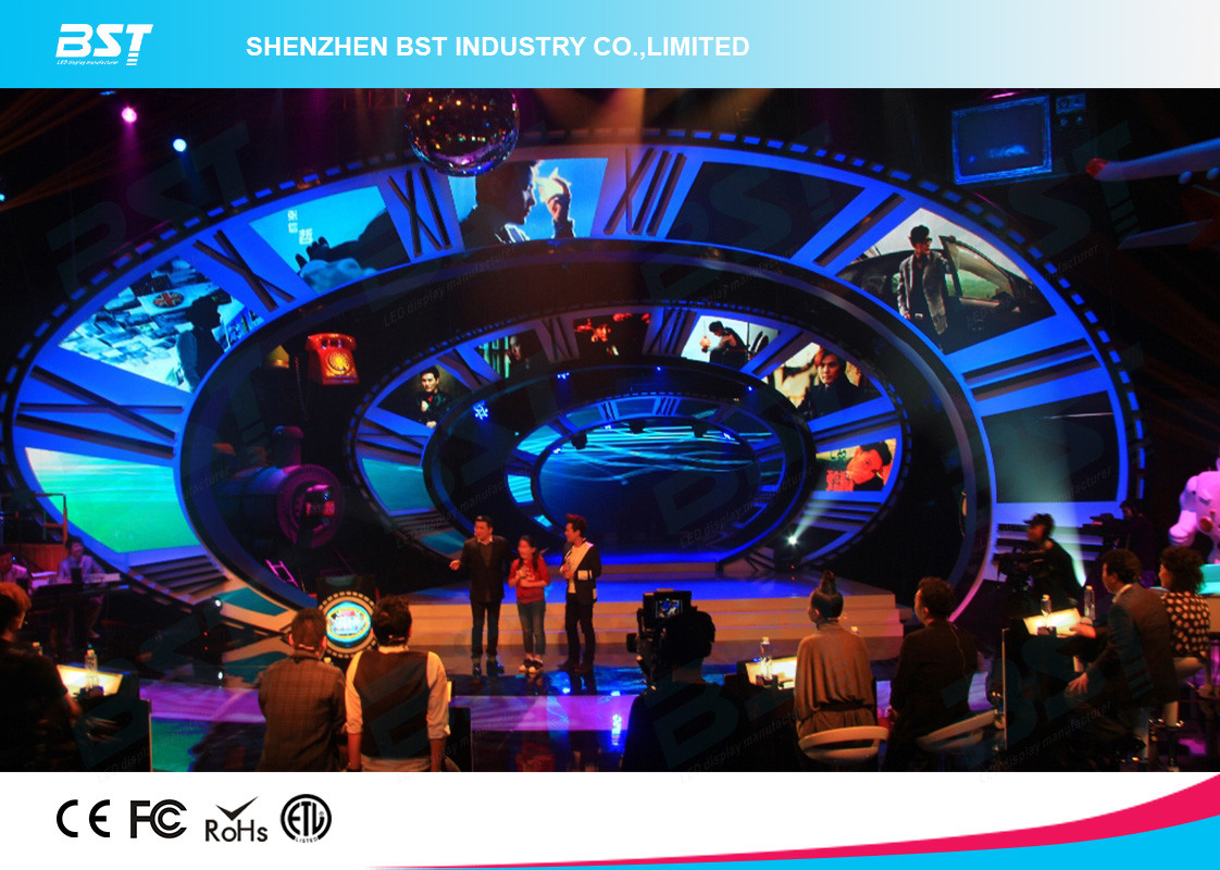 500*1000Mm full color led screen rental or fixed installation die casting aluminum