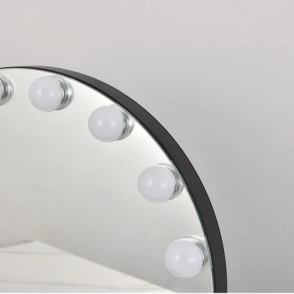 Extra LOGO Yes Custom Chrome LED Light Bulb Hollywood Mirror for Fashionable Vanity