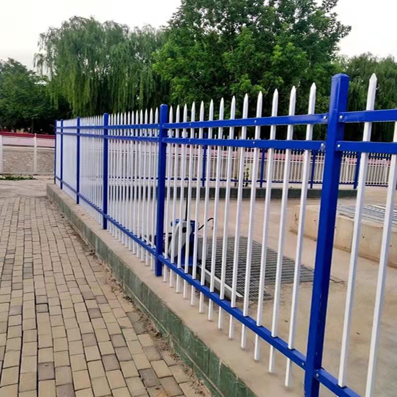 D Pale W Pale Steel Security Metal Palisade Fencing Rot Proof OEM
