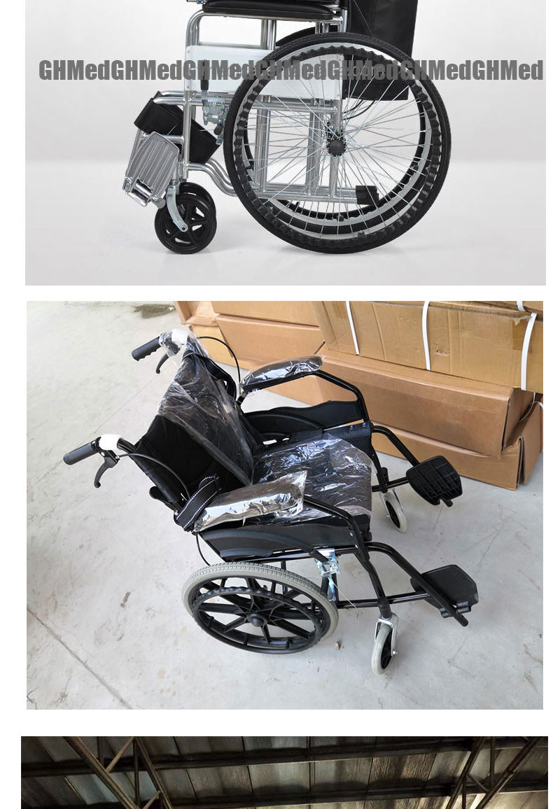 Ultralight Lightweight Aluminium Folding Wheelchairs For Handicapped
