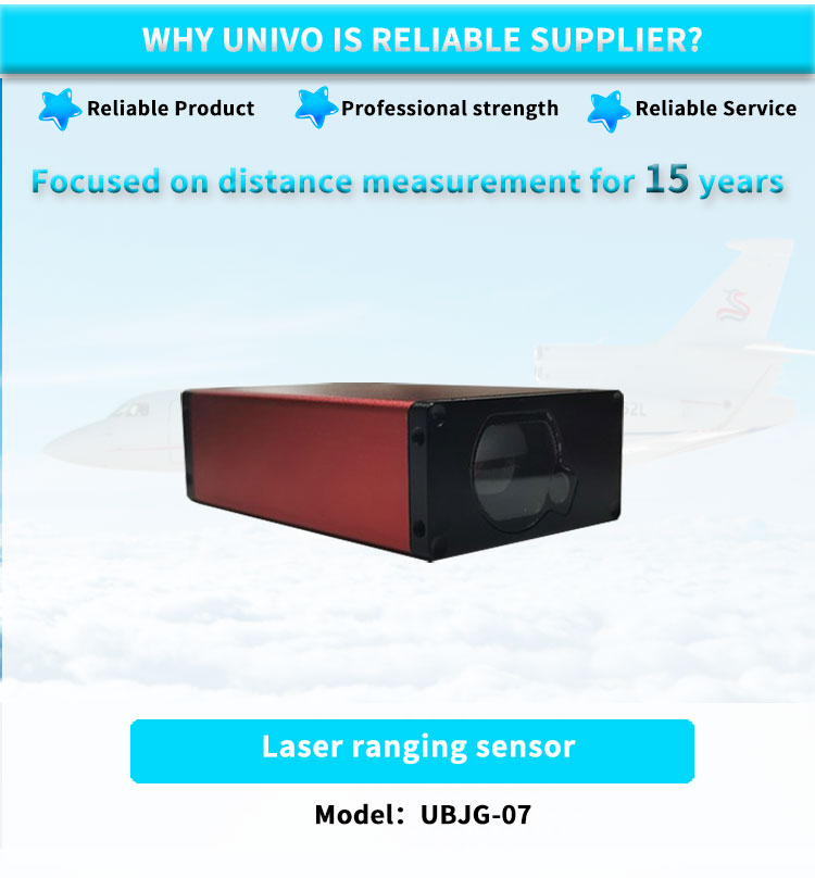 Customizable UNIVO UBJG-07Y Mini Protective Lidar Sensor for 0-100m Distance Measurement