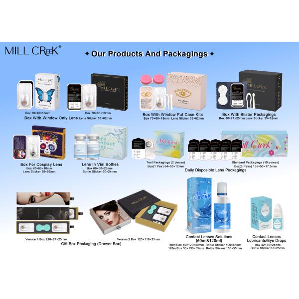 Annual Cosmetic Contact Lenses 8.5mm Base Curve 38% Water Content For Makeup