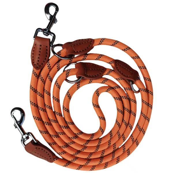 Reflective Heavy Duty Nylon Dog Leash Hands Free Nylon Pet Leashes Solid With Adjustable Waist Belt