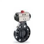 UPVC Electric Actuated Butterfly Valve Dn50 - Dn300 Wafer flange Connection