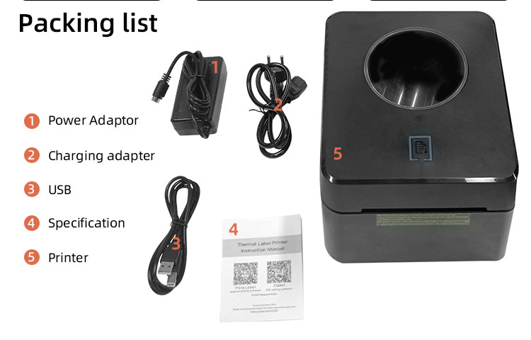 USB / LAN /BT /WIFI Interface Type Thermal Receipt Printer for Label Printing