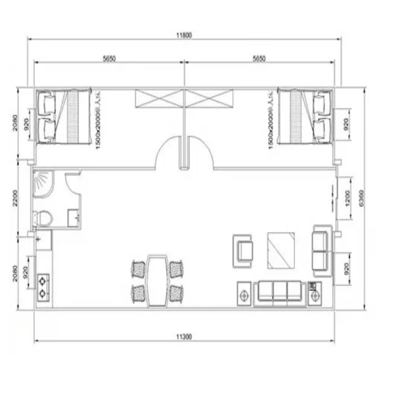 Steel Door 3 Bedroom Portable Homes Expandable Container House with Online Support
