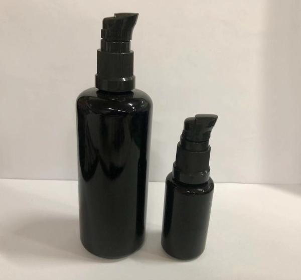 Black Glass Lotion Bottles Dispenser Bottle Cosmetic Lotion Bottle Glass Makeup