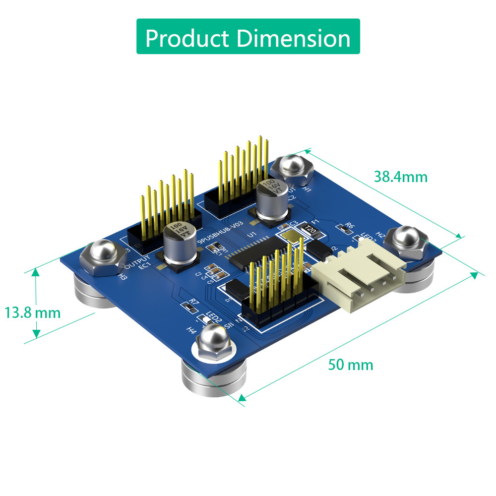 4-Port USB 2.0 Hub With Additional Power And Magnetic Base