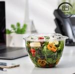 Food Grade Plastic Salad Containers18oz 24oz 32oz 40oz Leakproof Design