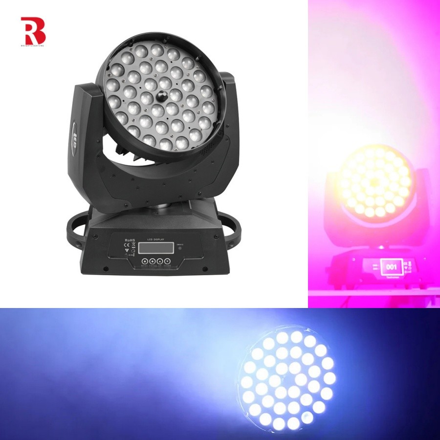 4in1 Rgbw Zoom Led 36pcs X 10w Moving Head Wash Light for Professional Event Lighting