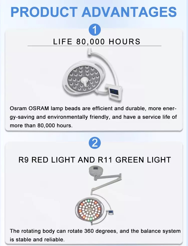 3500K Hospital Theatre Lights Ceiling Mounted 48W LED Medical Light