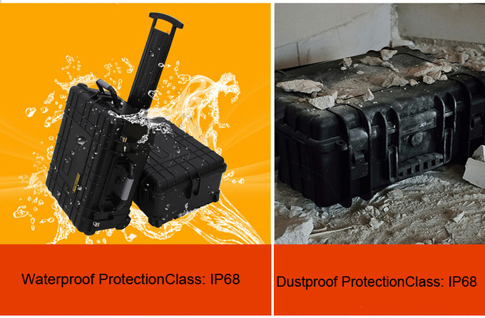 Waterproof Plastic Tool Case Crushproof Dustproof Drop Resistant